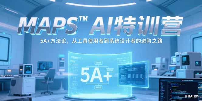 MAPSAI特训营，掌握 5A+方法论，从工具使用者到系统设计者的进阶之路-副业网