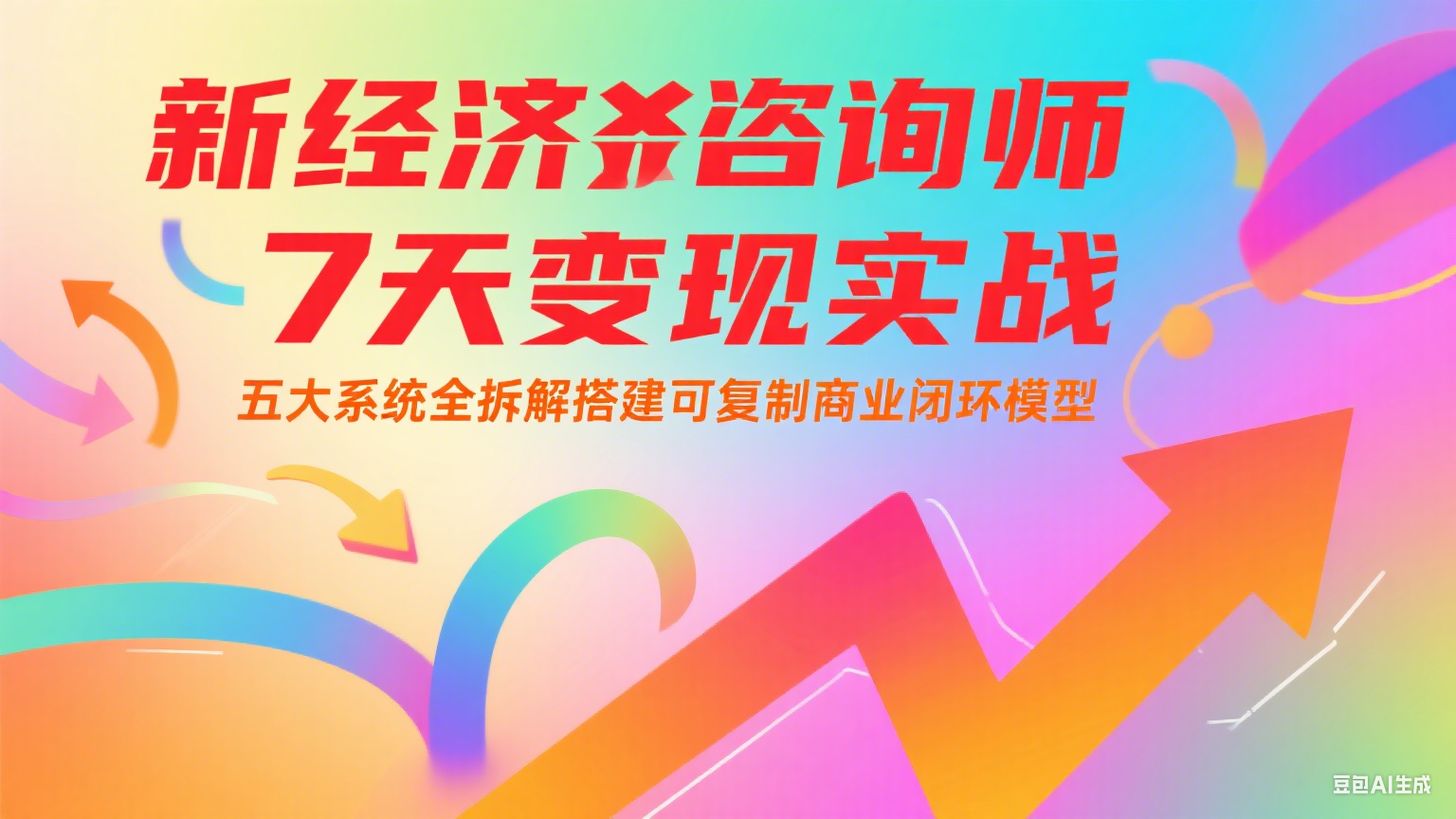 新经济咨询师 7 天变现实战：五大系统全拆解搭建可复制商业闭环模型-副业网
