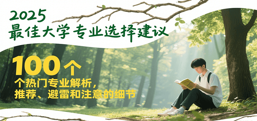 2025最佳大学专业选择建议，100个热门专业解析，推荐、避雷和注意的细节-副业网