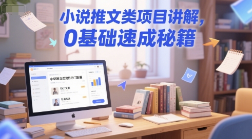 小说推文类项目讲解，0 基础速成秘籍-副业网