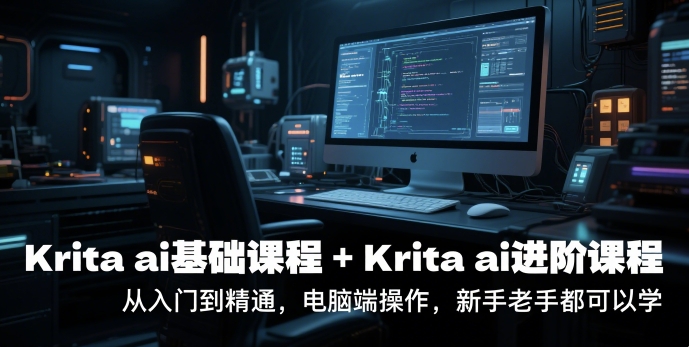 krita ai基础课程+Krita ai进阶课程，从入门到精通，电脑端操作，新手老手都可以学-副业网
