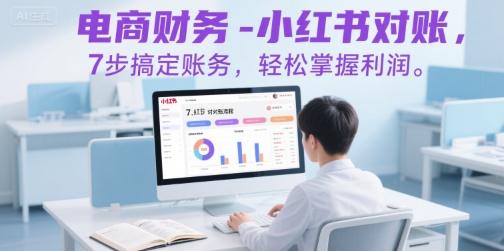 电商财务-小红书对账，7步搞定账务，轻松掌握利润-副业网