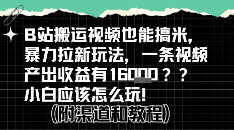 b站掘金计划？搬运视频也能挣拉新的收益，小白应该怎么玩！-副业网