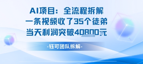AI收徒变现闭环：一条视频收35人，日入1k+(附完整SOP)-副业网