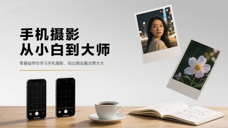 手机摄影从小白到大师，零基础带你学习手机摄影，拍出朋友圈点赞大片-副业网
