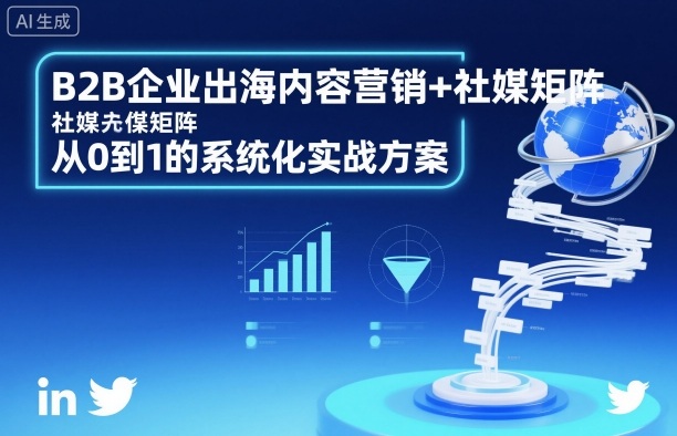 B2B企业出海内容营销+社媒矩阵，从0到1的系统化实战方案-副业网