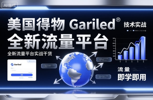 美国得物Gariled技术实战，全新流量平台​实战干货，即学即用-副业网
