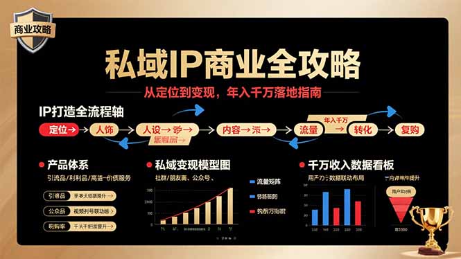 私域IP商业全攻略，从定位到变现，年入千万落地指南-副业网