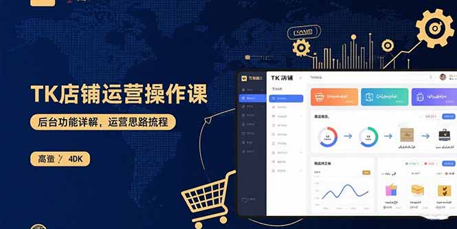 TK店铺运营实操课：后台功能详解，商品上架流程，运营思路拆解-副业网