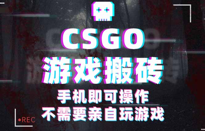 CSGO游戏挂机捡漏，单日扫货500+，年底小高峰上车可吃肉，手机即可操作…-副业网