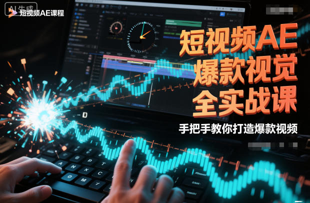 短视频AE爆款视觉全实战课，手把手教你打造爆款视频-副业网