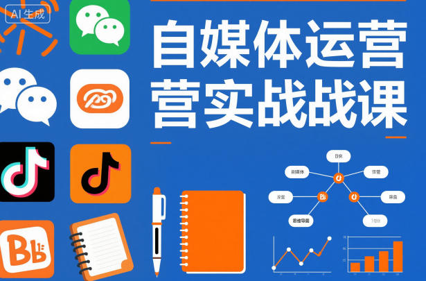自媒体运营实战课，掌握一套系统的自媒体运营底层方法论，成为优秀的内容创作者-副业网