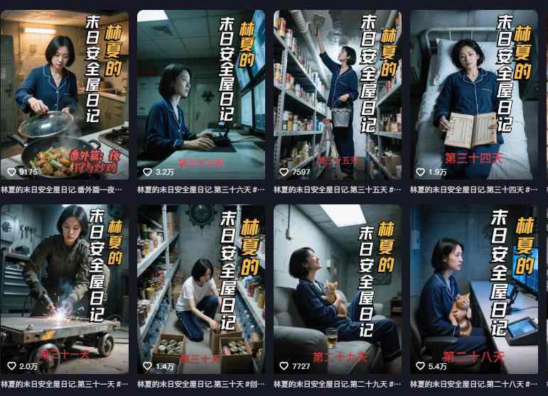 图片[2]-十个作品涨粉近20W！用AI制作末日安全日记连载，日入4位数，评论区爆肝求更新(附详细步骤)-副业网