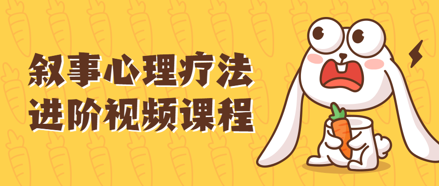 叙事心理疗法进阶视频课程-副业网