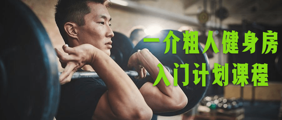 一介粗人健身房入门计划课程-副业网