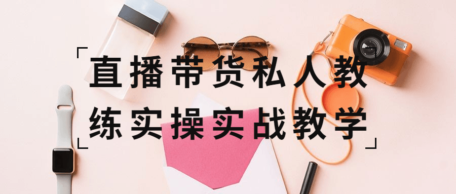 直播带货私人教练实操实战教学-副业网