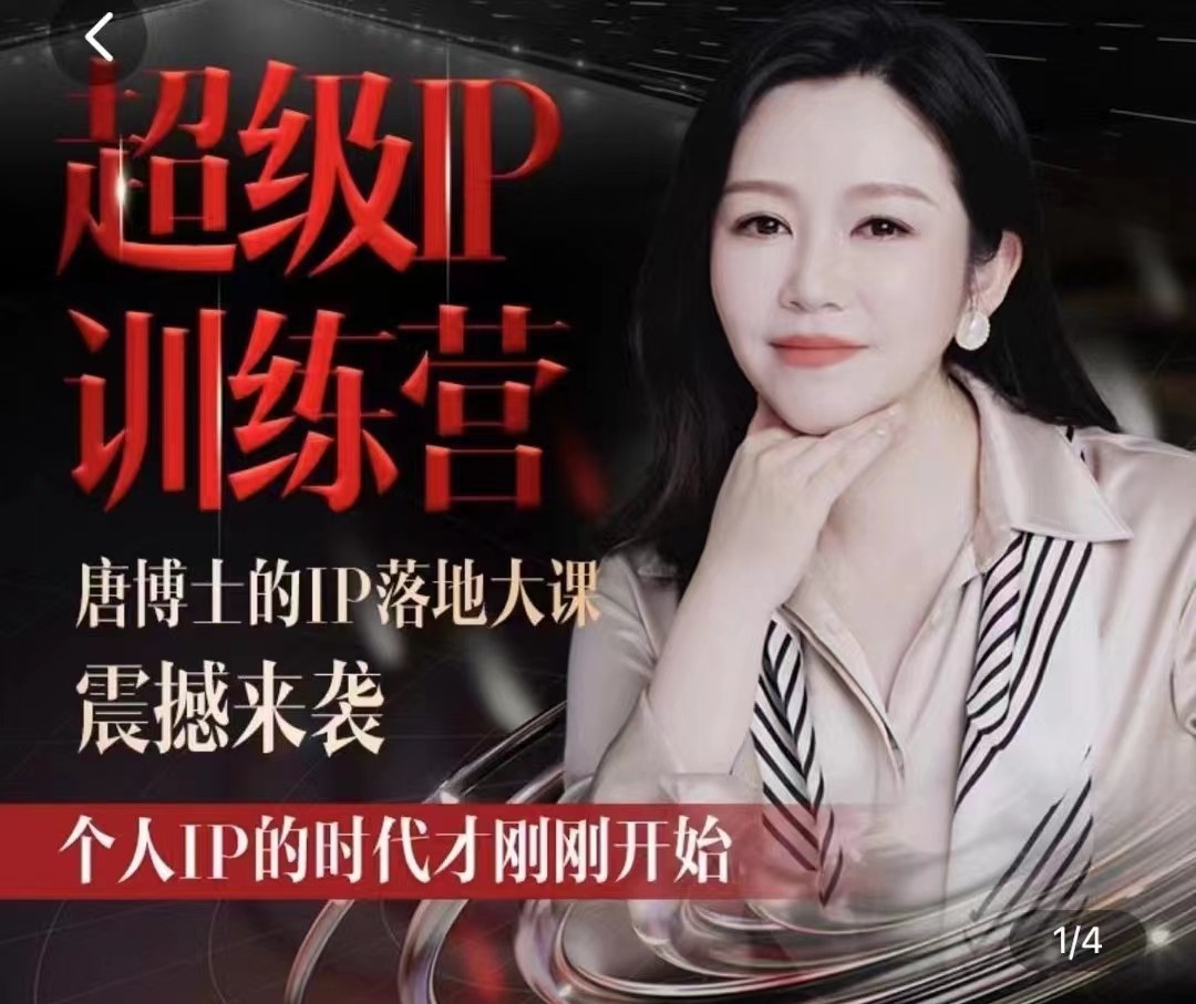 唐博士的IP大课超级IP训练营-副业网