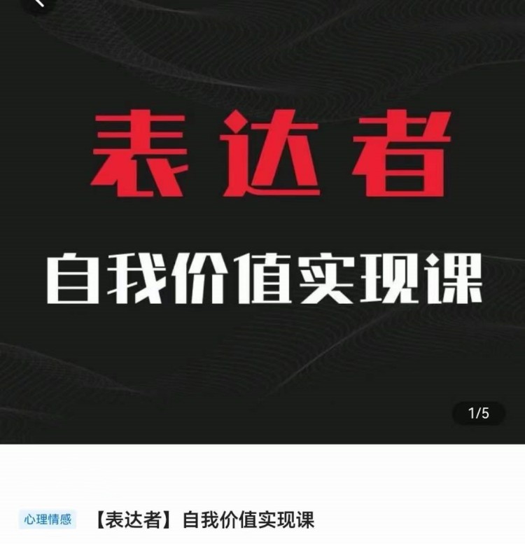 自我价值实现课，思辨盛宴极致表达-副业网