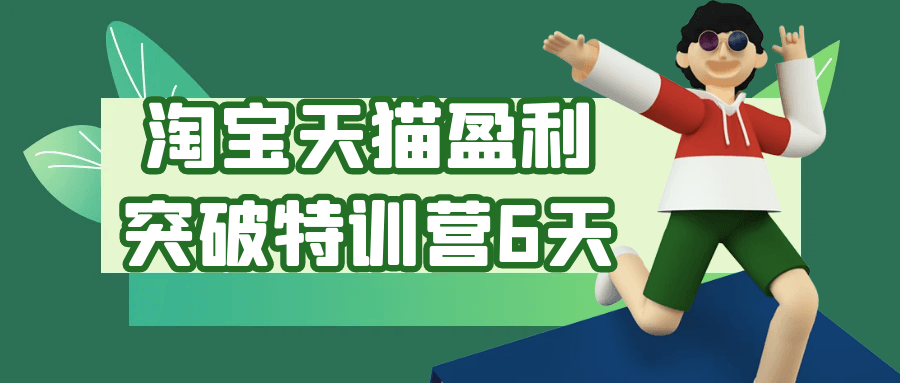 淘宝天猫盈利突破特训营6天-副业网