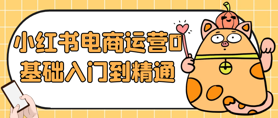 小红书电商运营0基础入门到精通-副业网