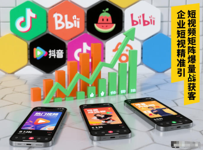 企业短视频精准引流矩阵获客，短视频矩阵爆量战法-副业网
