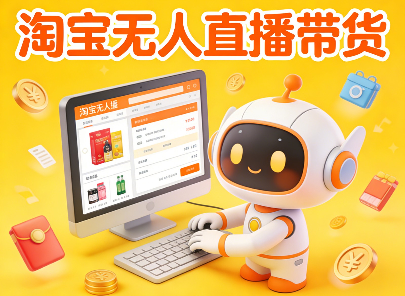 淘宝无人直播带货，24小时自动卖货，月佣金1W+，不违规不封号，不用露脸-副业网