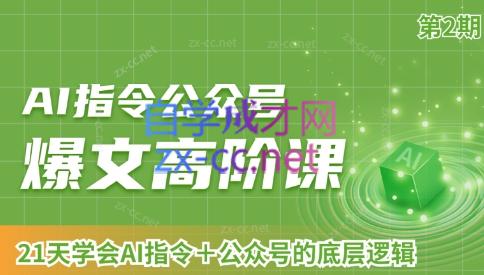 AI破局俱乐部·AI指令公众号高阶课（第2期）-副业网