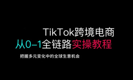 TikTok电商运营从基础到高阶全方位实操-副业网