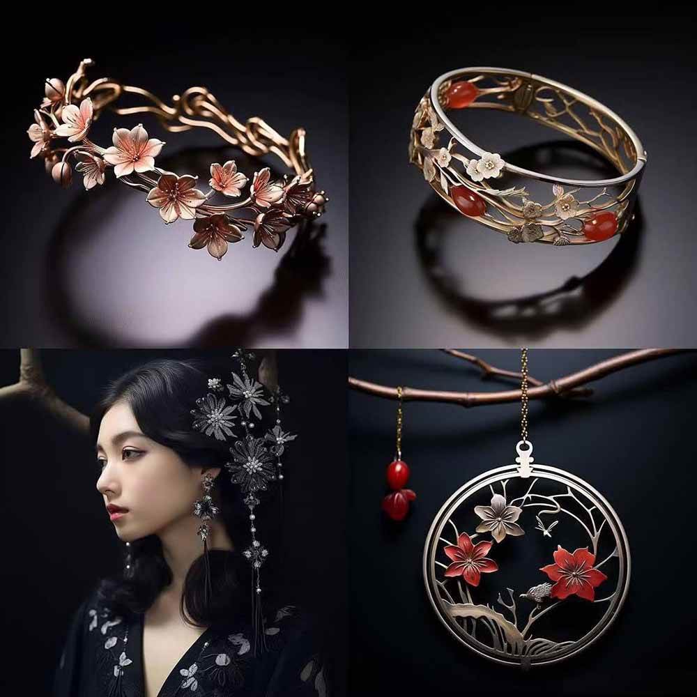 图片[6]-463个Midjourney珠宝摄影提示词：覆盖全品类珠宝，AI设计秒出专业效果-副业网