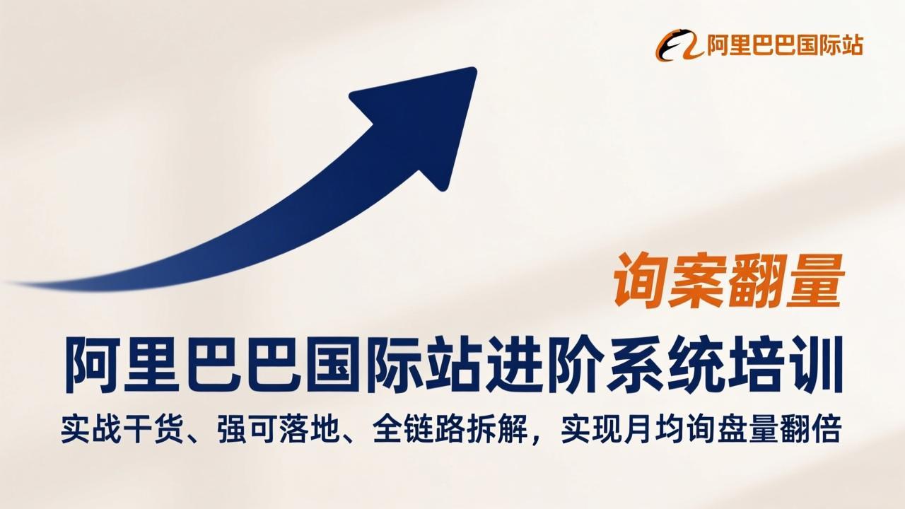 阿里巴巴国际站进阶系统培训，实战干货、强可落地、全链路拆解，实现月均询盘量翻倍-副业网