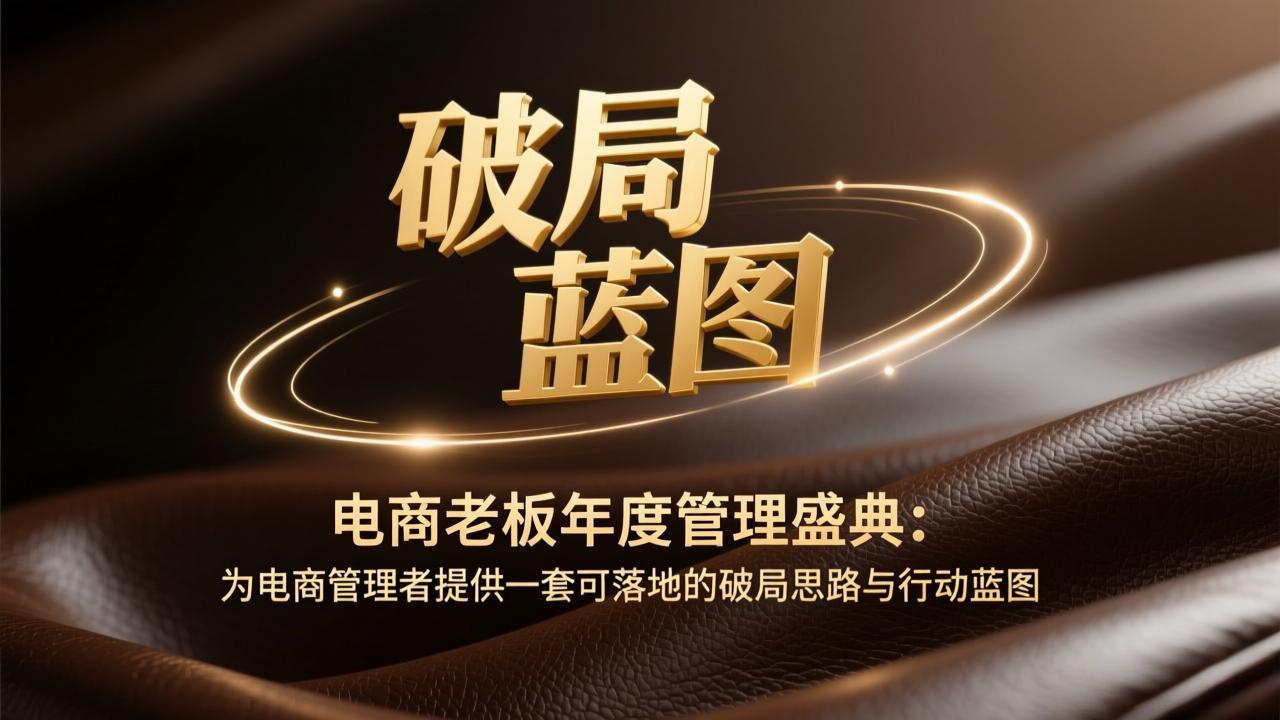 电商老板年度管理盛典：为电商管理者提供一套可落地的破局思路与行动蓝图-副业网