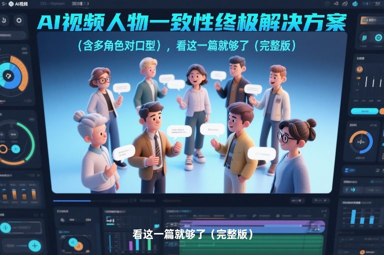 AI视频人物一致性终极解决方案(含多角色对口型)，看这一篇就够了(完整版)-副业网