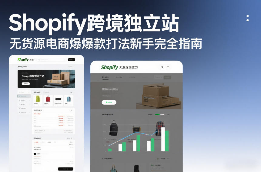 Shopify跨境独立站无货源电商爆款打法新手完全指南-副业网