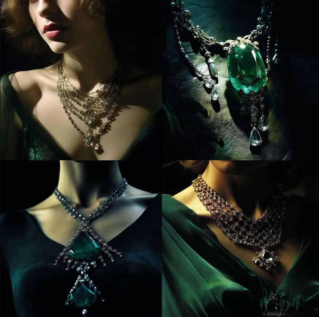 图片[3]-460+专业Midjourney珠宝摄影AI提示词戒指，项链-耳环-手链-宝石等，立即开始创作珠宝艺术-副业网