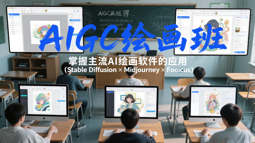 AIGC绘画班，掌握主流Ai绘画软件的应用(Stable Diffusion x Midjourney x Fooocus)-副业网
