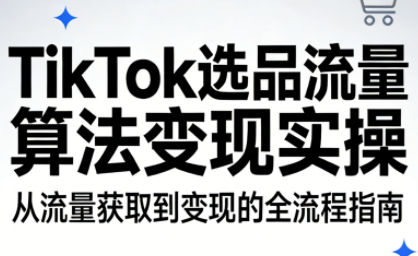 TikTok选品流量算法变现实操-副业网