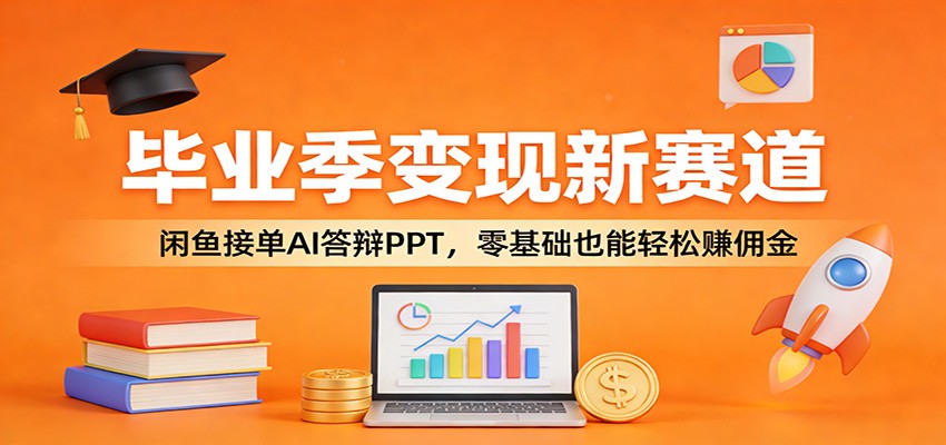 毕业季变现新赛道：闲鱼接单AI答辩PPT，零基础也能轻松赚佣金-副业网
