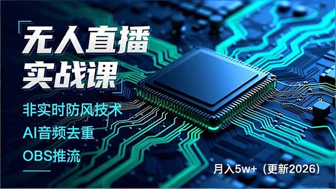 无人直播实战课(更新3月-副业网