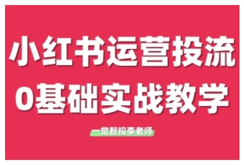 小红书运营投流，小红书广告投放从0到1的实战课，学完即可开始投放(更新26年)-副业网