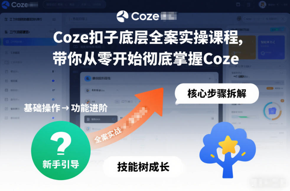 Coze扣子底层全案实操课程，带你从零开始彻底掌握Coze(更新3月)-副业网