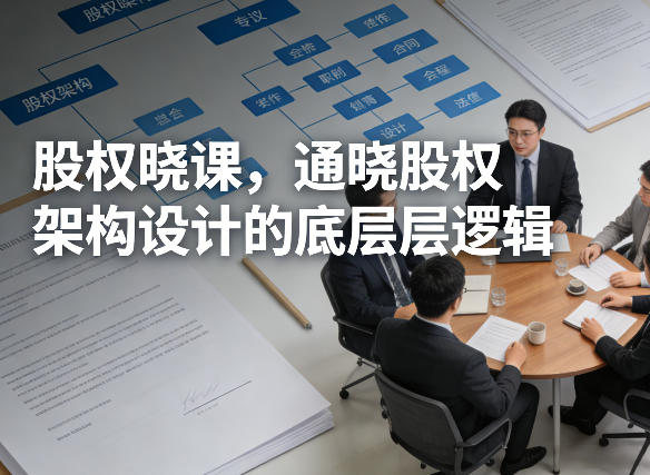 股权晓课，通晓股权架构设计的底层逻辑-副业网