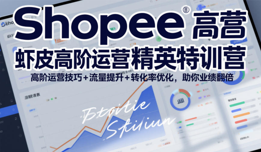 Shopee虾皮高阶运营精英特训营，高阶运营技巧+流量提升+转化率优化，助你业绩翻倍-副业网