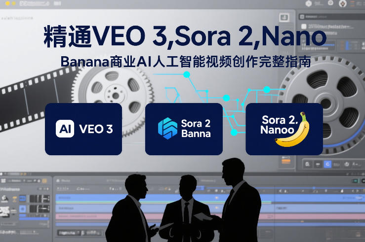 精通VEO 3，Sora 2，Nano Banana商业AI人工智能视频创作完整指南-副业网